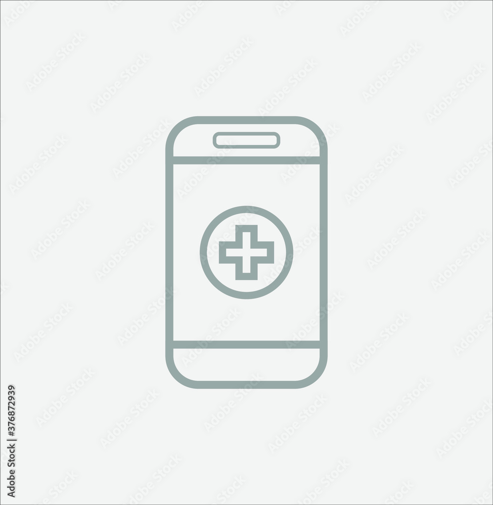 simple icon of smartphone with medical report. illustration for web and mobile design. simple icon of smartphone with medical report. illustration for web and mobile design.