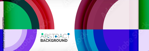 Free Download Round shapes, triangles and circles. Modern abstract background - GFXLoad