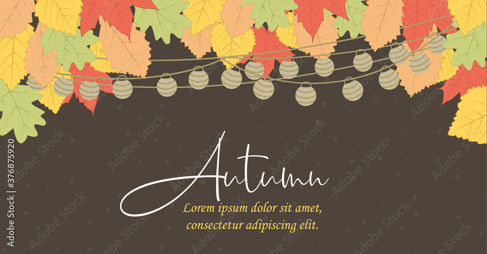 Fototapeta premium Autumn leaf in colors