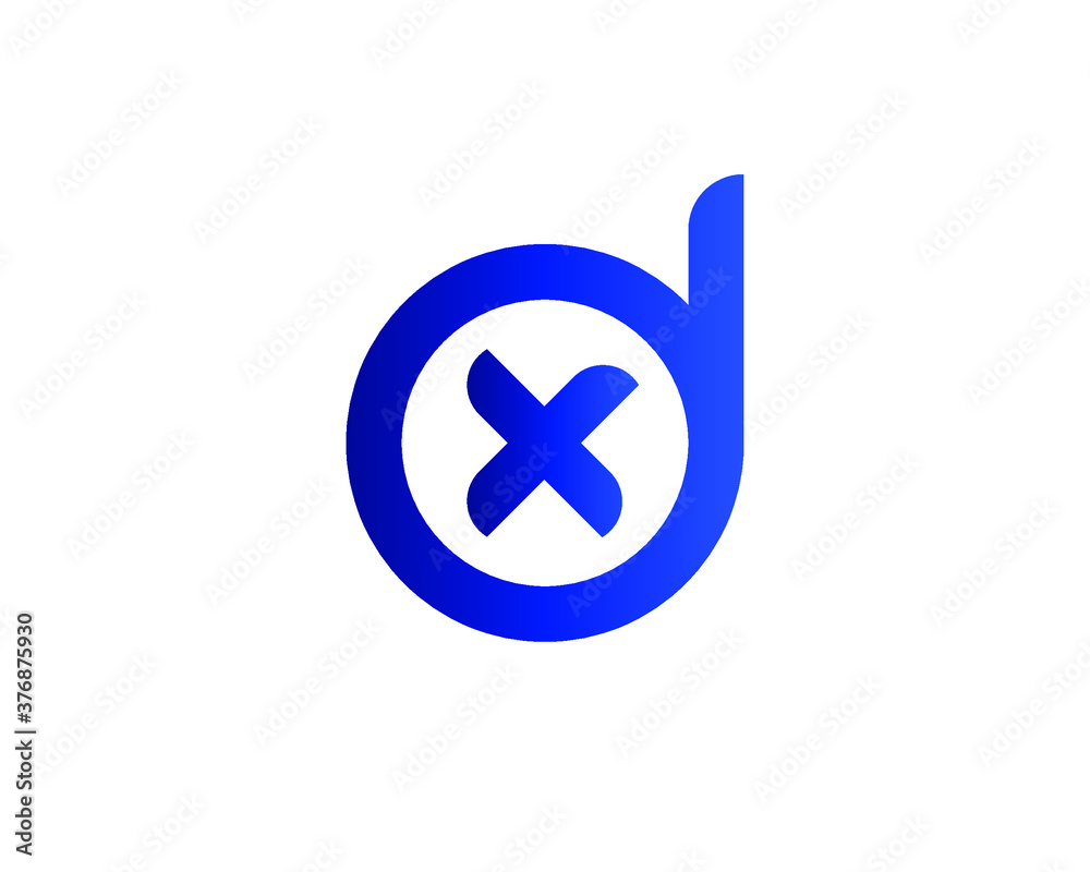 DX DX LETTER LOGO DESIGN VECTOR TEMPLATE Stock Vector Adobe Stock