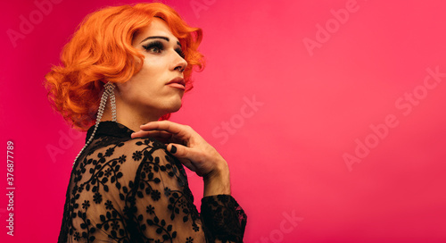 Foto Elegant drag queen