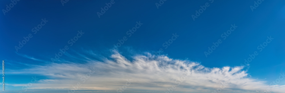 Obraz premium Fantastic clouds against blue sky, panorama