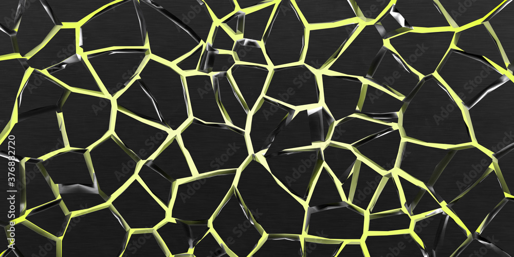 Abstract color background with destruction and cracks. 3d rendering Abstract color background with destruction and cracks. 3d rendering