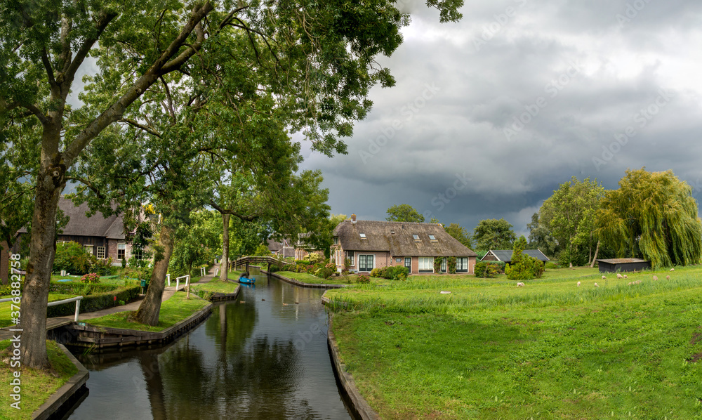 Approaching storm in Giethoorn, The Netherlands
