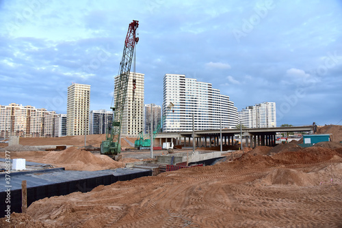 Valokuva Сonstruction of underground pedestrian crossing