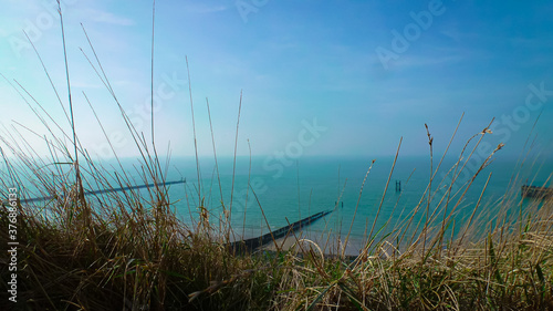 Blick auf die niederl  ndische Nordsee