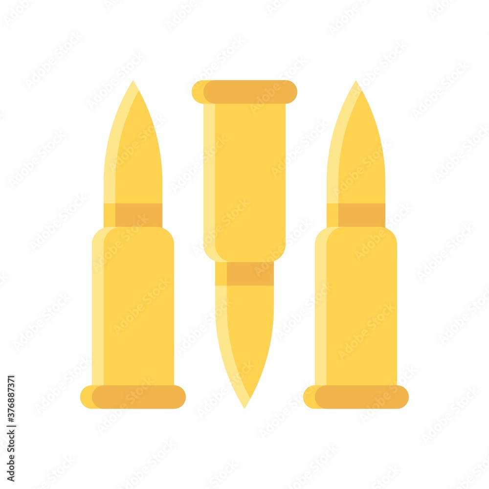 administrative related three gun bullets vector in flat design, administrative related three gun bullets vector in flat design,
