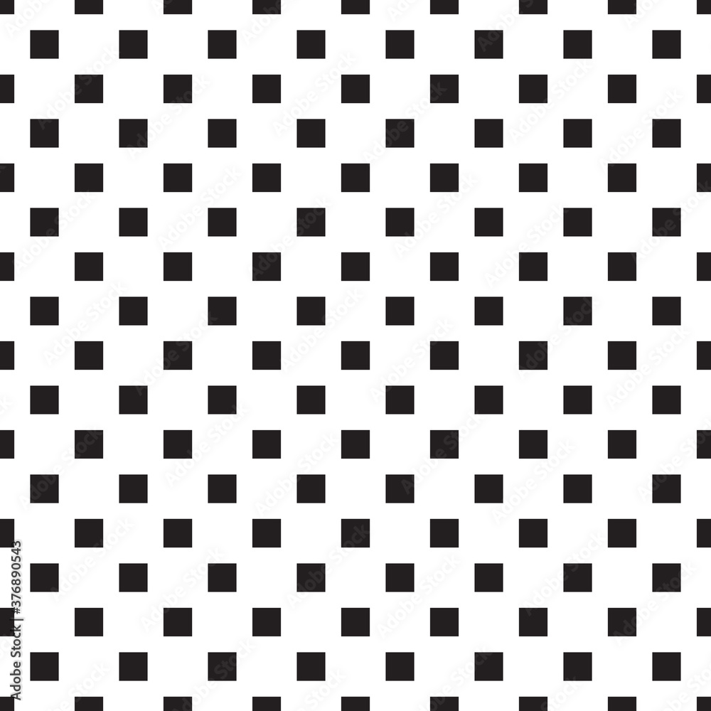 seamless square background. vector texture for note or notebook. black sheet paper. square pattern