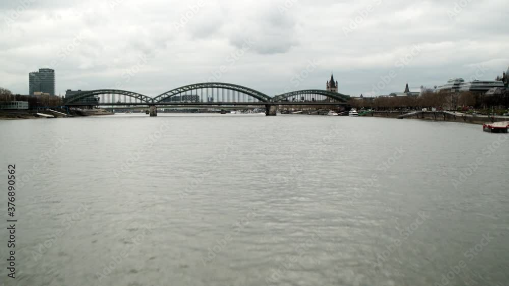Rhine River and cityscape, Cologne, North Rhine-Westphalia, Germany Rhine River and cityscape, Cologne, North Rhine-Westphalia, Germany