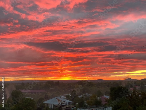 red sunset
