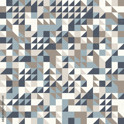 Abstract geometric background in neutral colors. Seamless vector pattern.