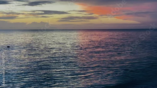 Sunset at Marco Island florida by south beach  photo