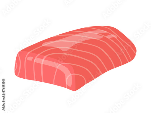 マグロの切り身のイラスト