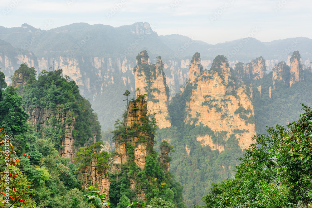 Fabulous view of quartz sandstone pillars (Avatar Mountains)