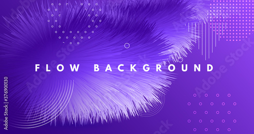 3d Fluid Vector. Neon Gradi...