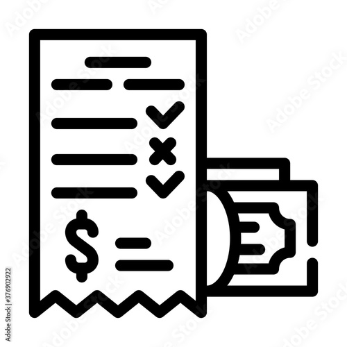 winning money card line icon vector illustration