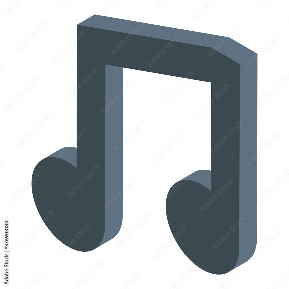 Podcast music icon. Isometric of podcast music vector icon for web design isolated on white background Podcast music icon. Isometric of podcast music vector icon for web design isolated on white background
