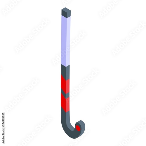 Hurling stick icon. Isometric of hurling stick vector icon for web design isolated on white background