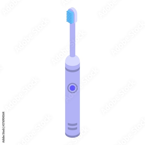 Health electric toothbrush icon. Isometric of health electric toothbrush vector icon for web design isolated on white background
