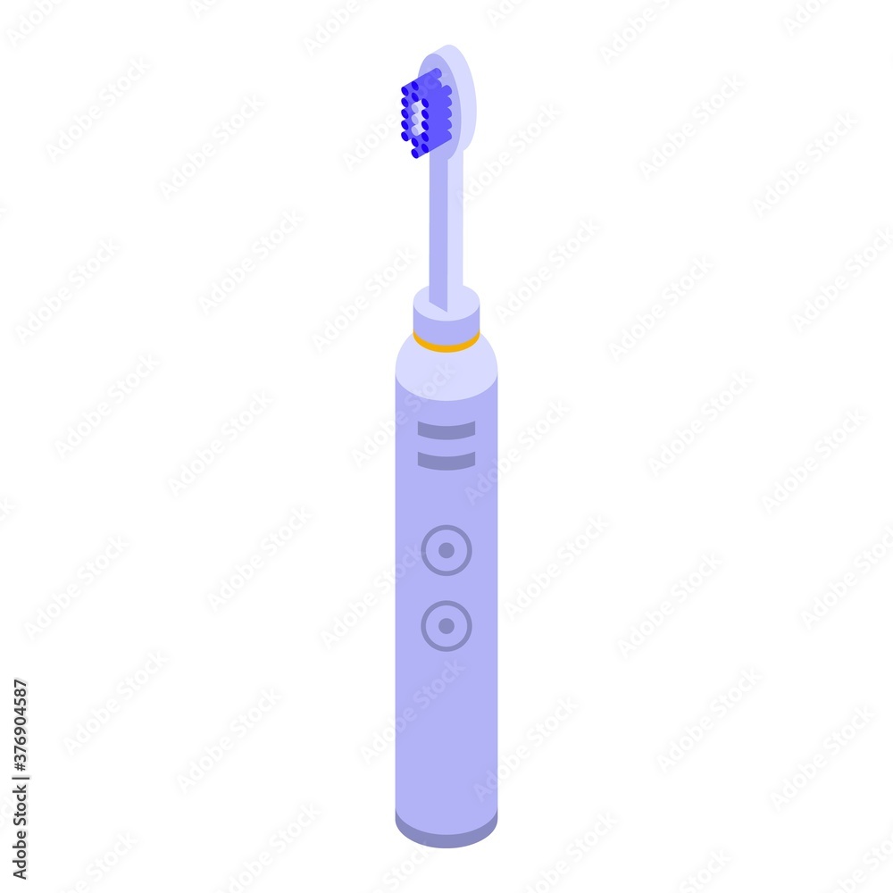 Cleaning electric toothbrush icon. Isometric of cleaning electric toothbrush vector icon for web design isolated on white background Cleaning electric toothbrush icon. Isometric of cleaning electric toothbrush vector icon for web design isolated on white background