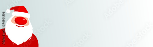 Weihnachtsmann mit roter Nase