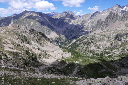 Landscape of Mercantour National Park (Alps, France)