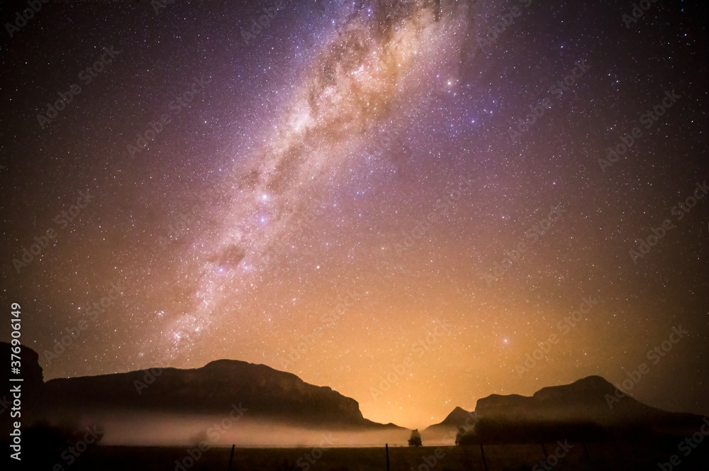 Galactic dawn starry night near Capertee