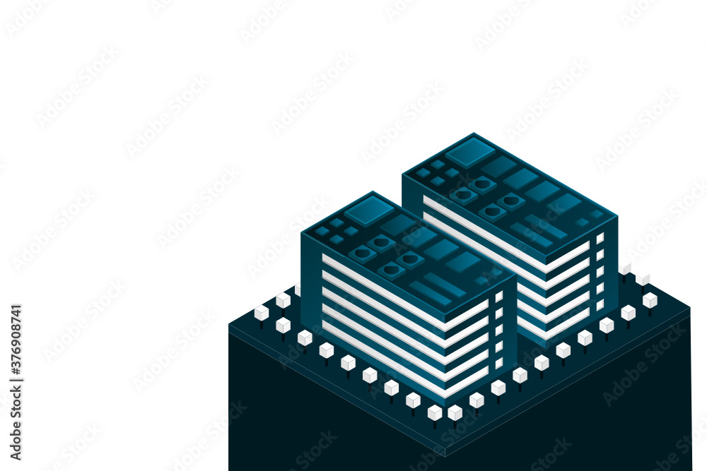 Smart city or intelligent building isometric vector concept. Modern smart city urban planning and development infrastructure buildings. Creative vector illustration on gradient background. Smart city or intelligent building isometric vector concept. Modern smart city urban planning and development infrastructure buildings. Creative vector illustration on gradient background.