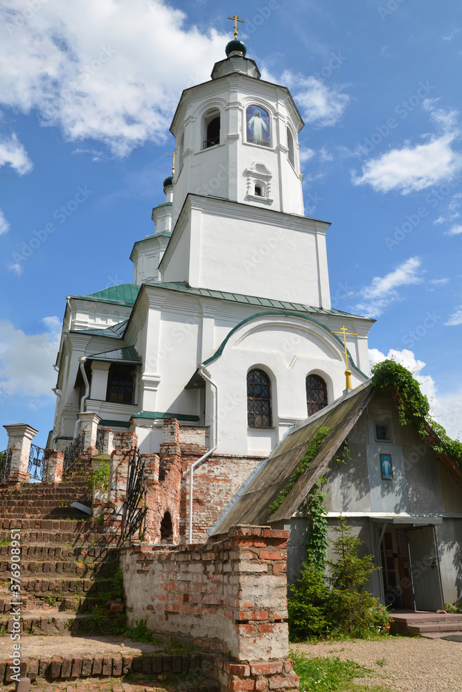 Transfiguration Cathedral (Preobrazhensky cathedral, 1755) of Avraamiev monastery. Smolensk city, Smolensk Oblast, Russia. Transfiguration Cathedral (Preobrazhensky cathedral, 1755) of Avraamiev monastery. Smolensk city, Smolensk Oblast, Russia.