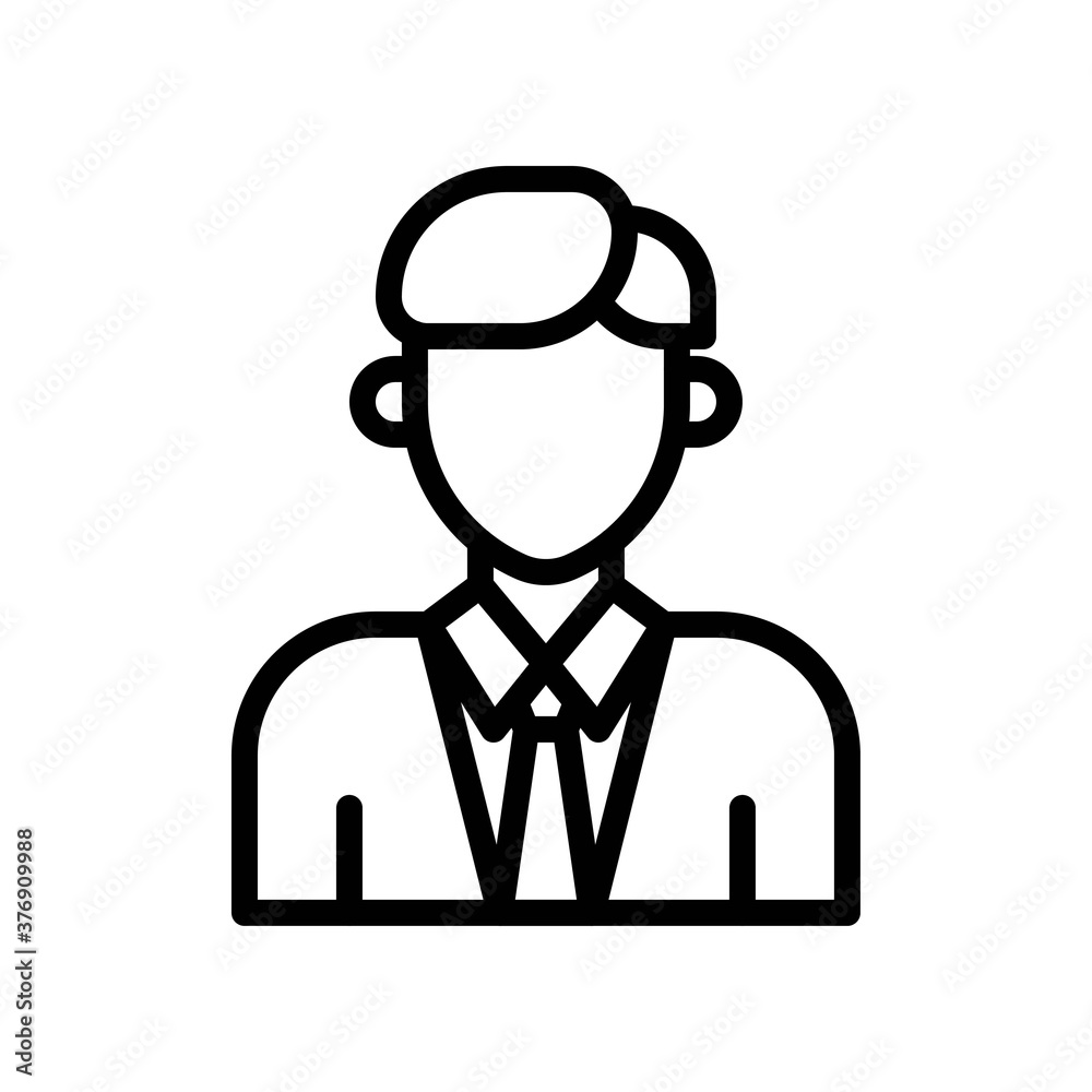administrative related boy or man with office dress and tie vector in lineal style, administrative related boy or man with office dress and tie vector in lineal style,