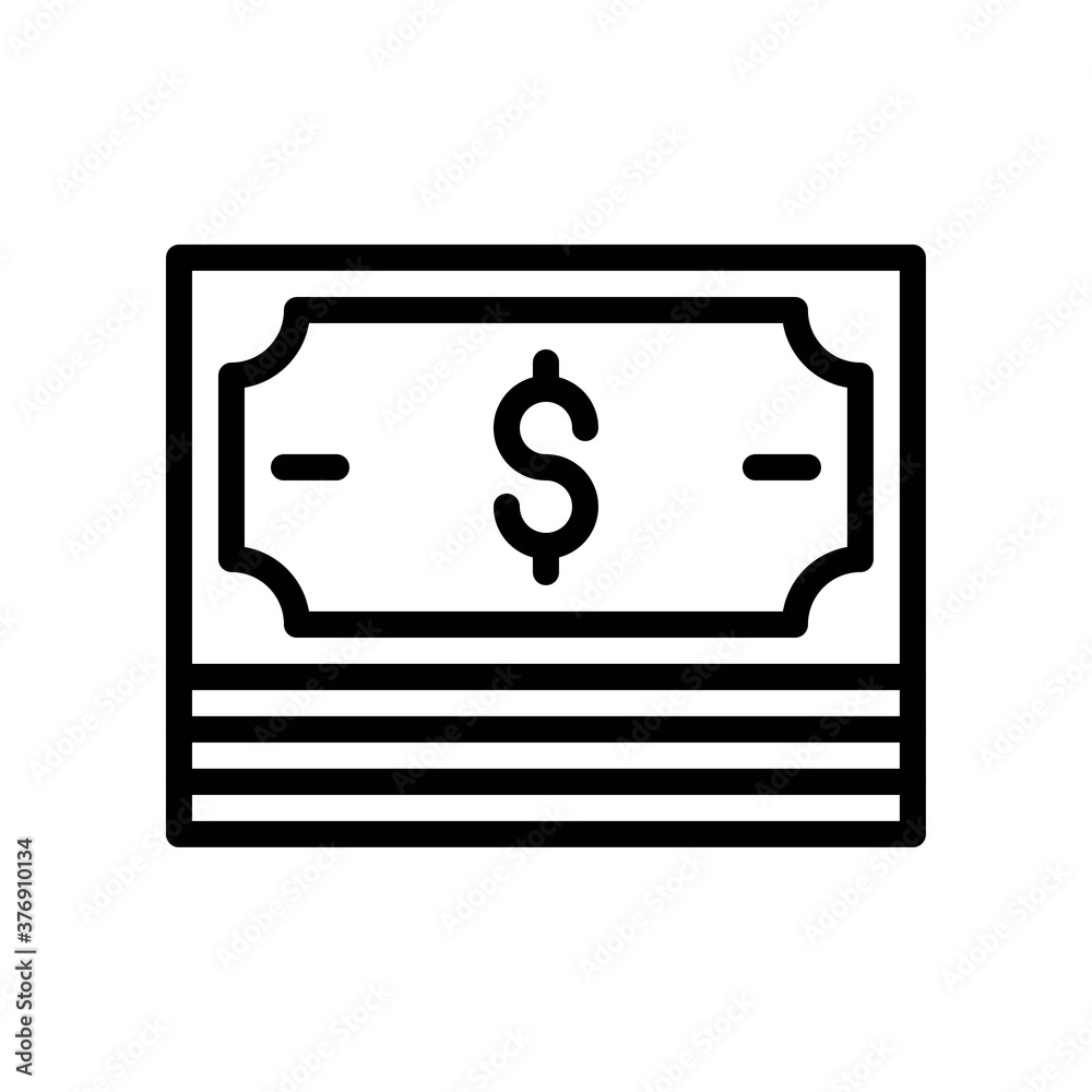 administrative related bundle of dollars vector in lineal style, administrative related bundle of dollars vector in lineal style,