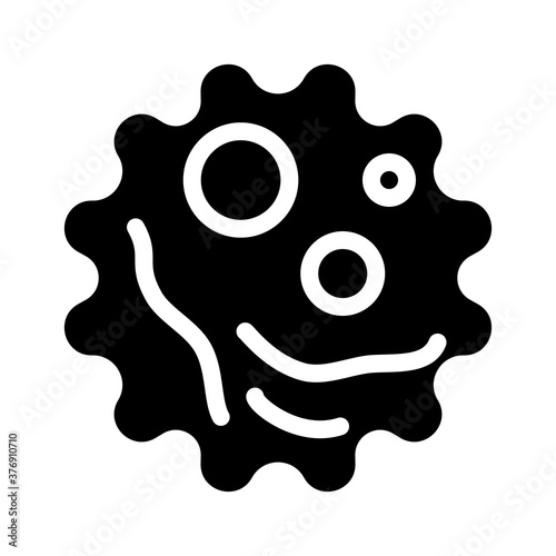 zika virus glyph icon vector isolated illustration