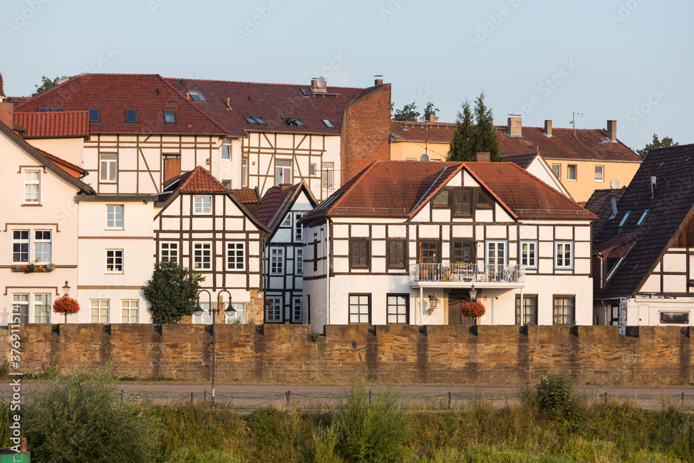 Fischerstadt in Minden, NRW, Deutschland Fischerstadt in Minden, NRW, Deutschland