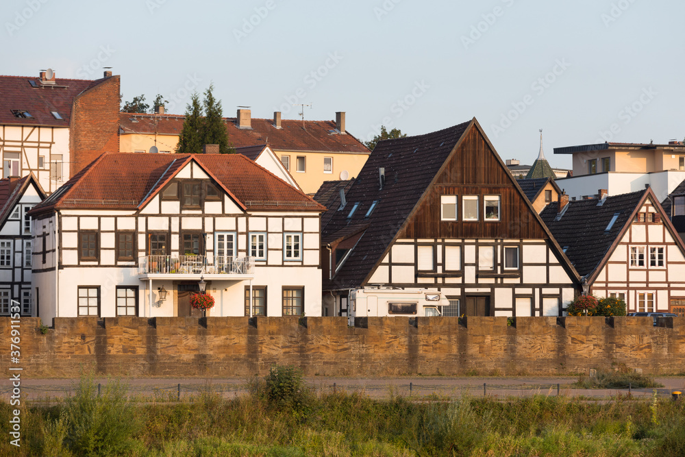 Fischerstadt in Minden, NRW, Deutschland