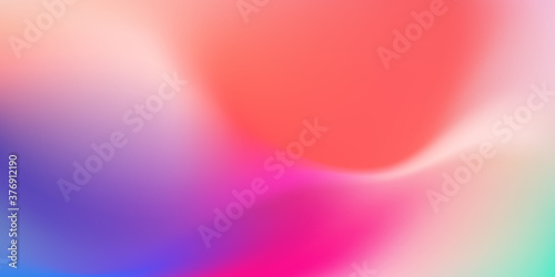 Abstract Blurred pink orange purple waves background. Soft gradient backdrop with place for text. Vector illustration for your graphic design, banner, poster or wallpapers, website