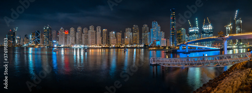 Dubai JBR at night photo