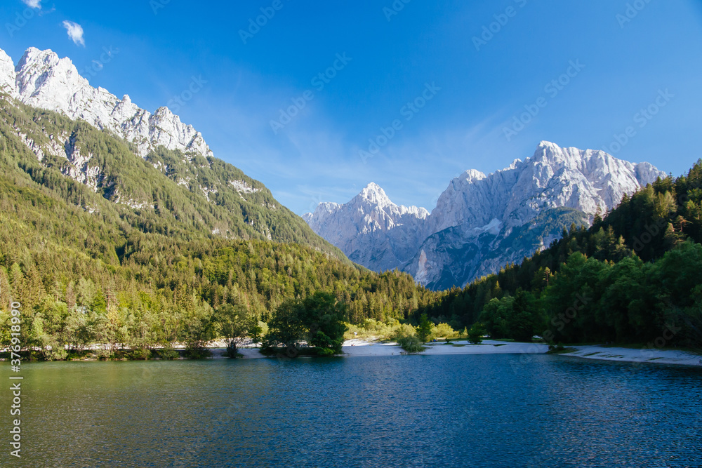 Scenic Landscape near the Vrsic Pass in Slovenia
