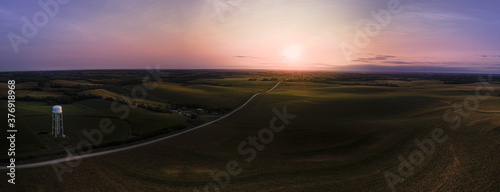 Fototapeta Naklejka Na Ścianę i Meble -  Sunrise over corn fields