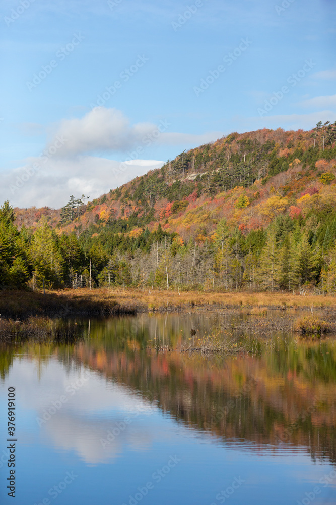 Autumn scene in Adirondack State park Autumn scene in Adirondack State park