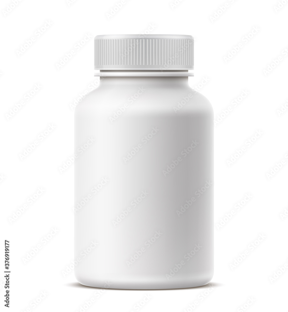 Vector realistic medical drugs pills bottle mockup Vector realistic medical drugs pills bottle mockup