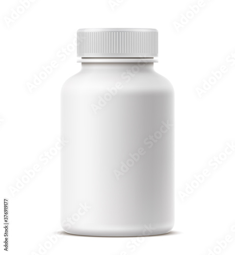 Vector realistic medical drugs pills bottle mockup