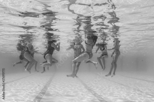 Obraz na płótnie équipe natation artistique