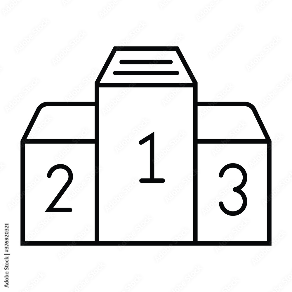 Winner podium icon vector illustration Winner podium icon vector illustration