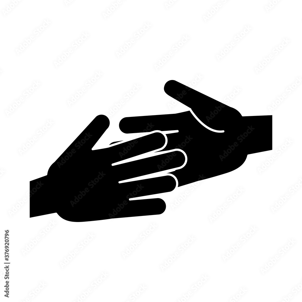 together, hands team unity pictogram, silhouette style together, hands team unity pictogram, silhouette style