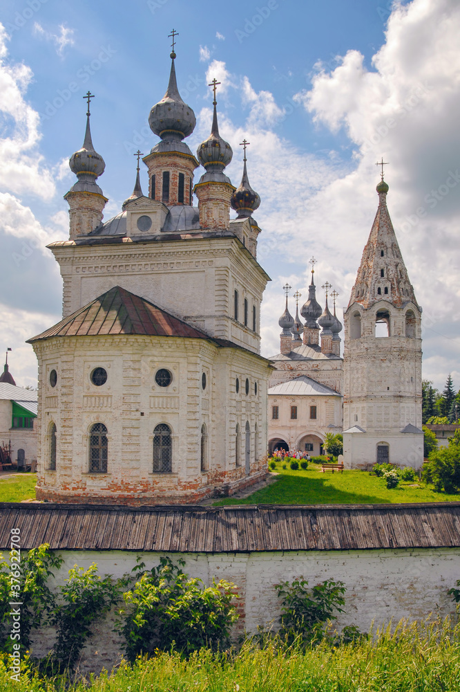 St. Michael Archangel cathedral (1792-1806) of Mikhaylo-Archangelsky monastery. Yuryev-Polsky town, Vladimir Oblast, Russia. St. Michael Archangel cathedral (1792-1806) of Mikhaylo-Archangelsky monastery. Yuryev-Polsky town, Vladimir Oblast, Russia.
