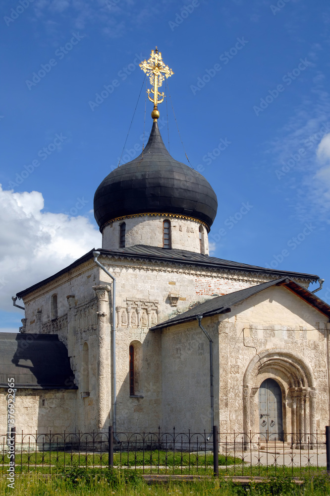 St. George's Cathedral (Georgievsky, 1230-1234), last stone church built in Russia before the Mongol invasion. Yuryev-Polsky, Vladimir Oblast, Russia.