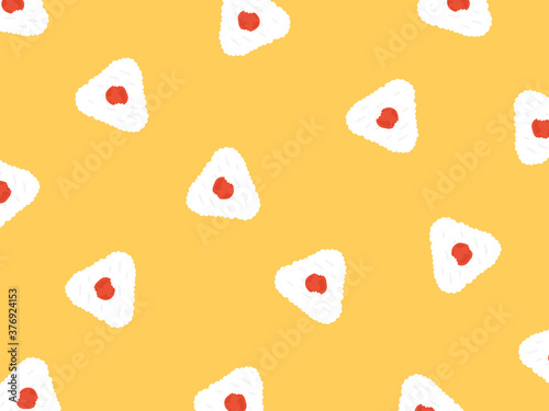 おにぎりの背景イラスト