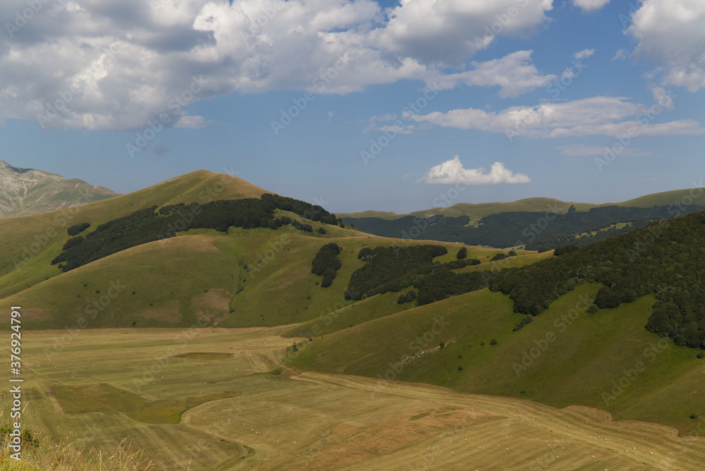 The plateau of Castelluccio in UMBRIA, Italy