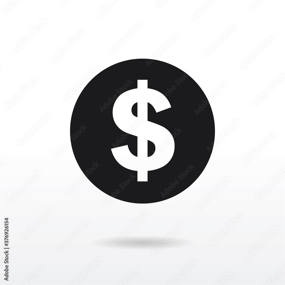 Dollar icon vector . money sign
