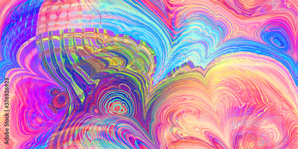 psychedelic marbleized seamless tile